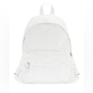 Generation Love Eden Sequin Backpack in White